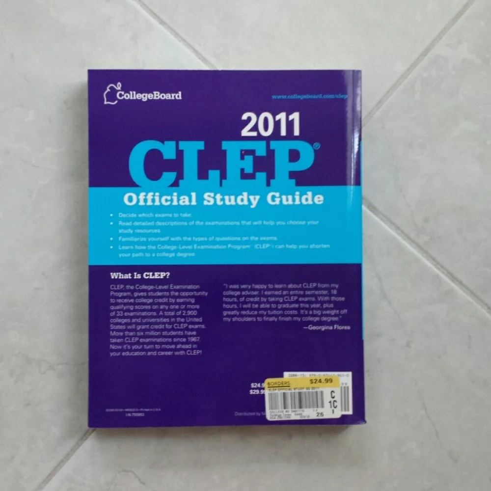 Unused 2011 CollegeBoard Clep Book